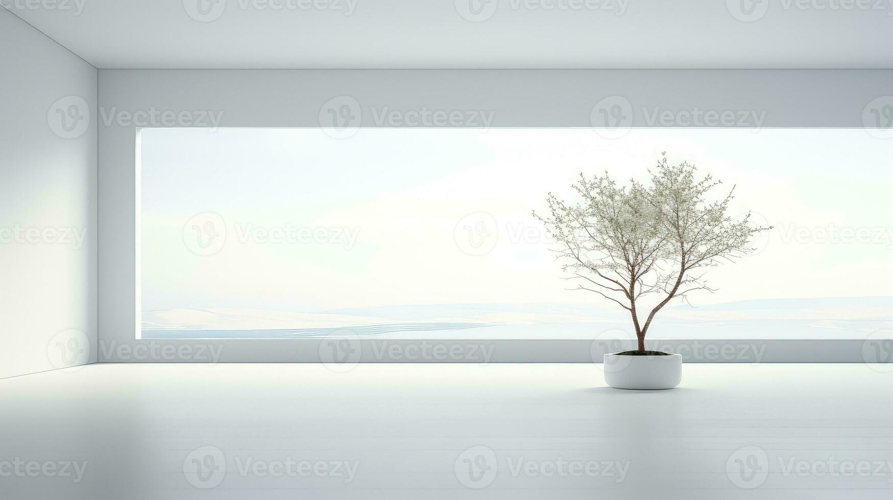 light empty inside nature background ai generated photo