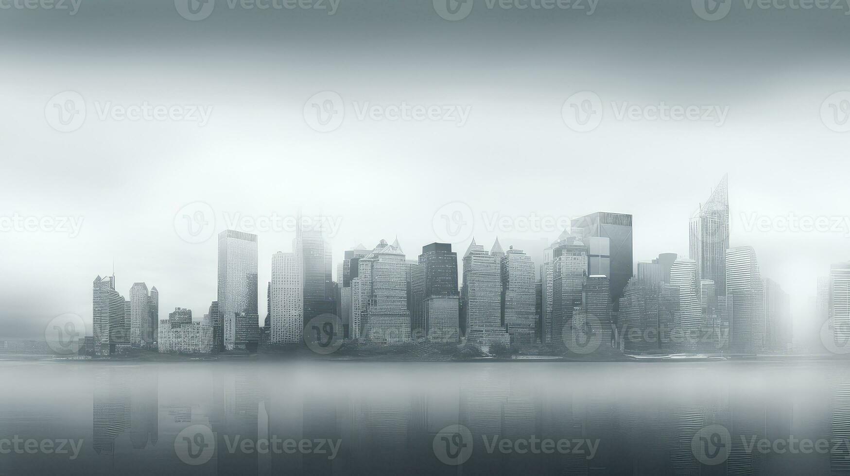 architecture modern grey city background ai generated photo