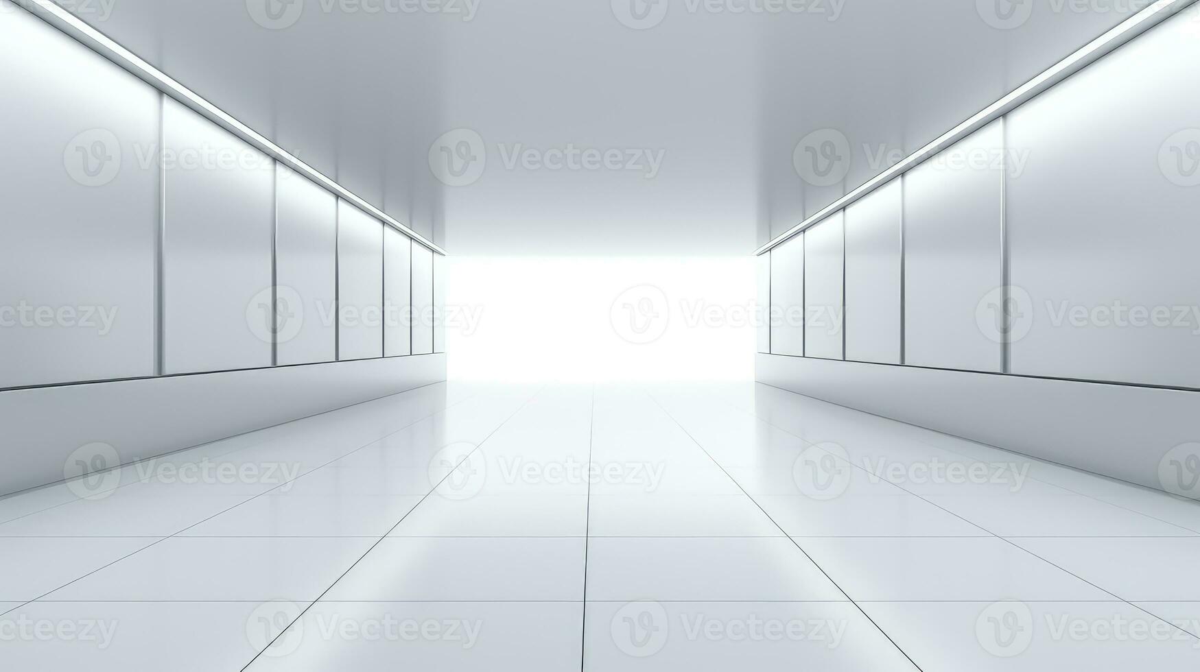 abstract space clean corridor background ai generated photo