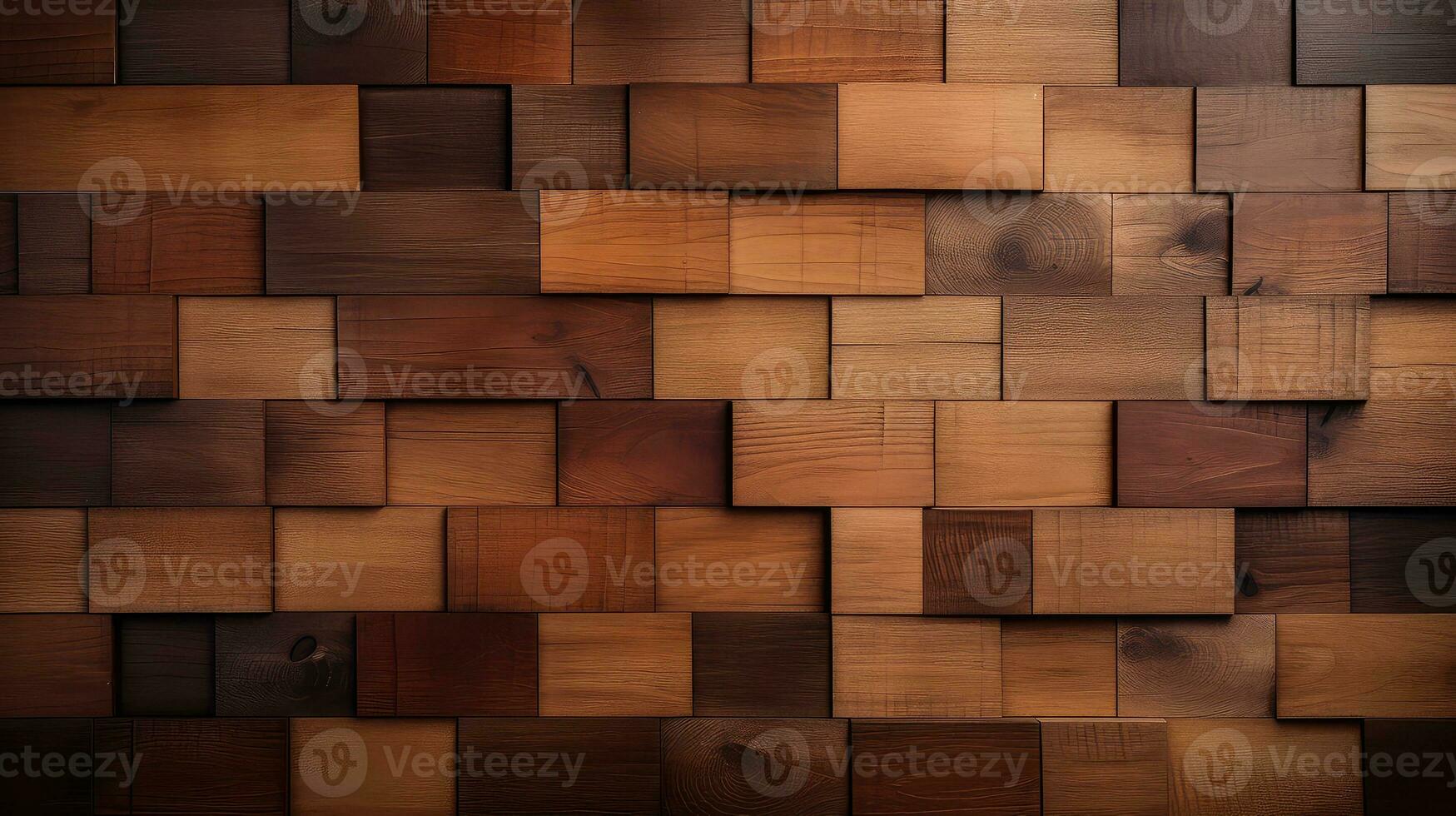 diseño resumen oficina de madera antecedentes ai generado foto
