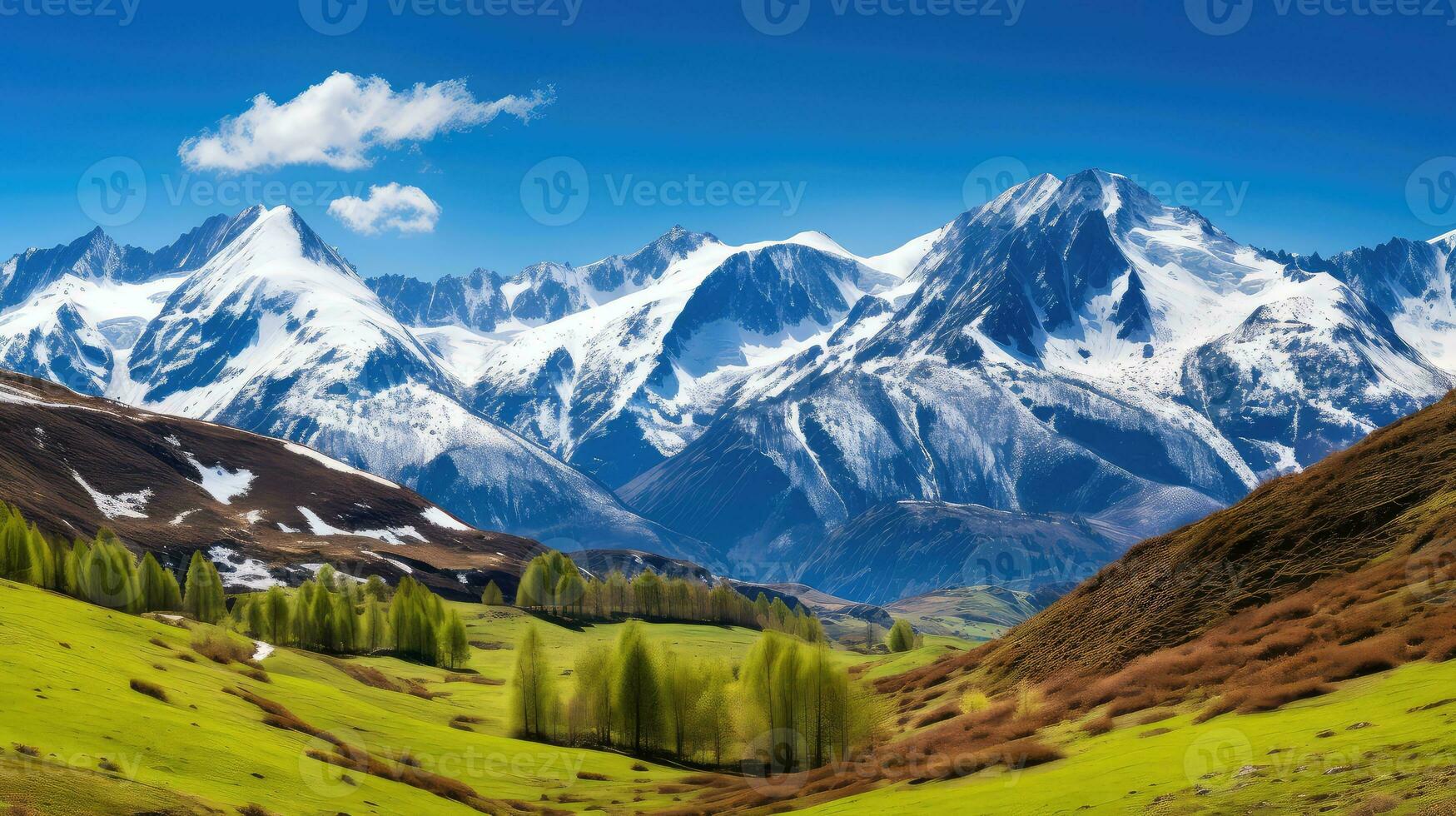 tourism spring scenery north landscape ai generated photo