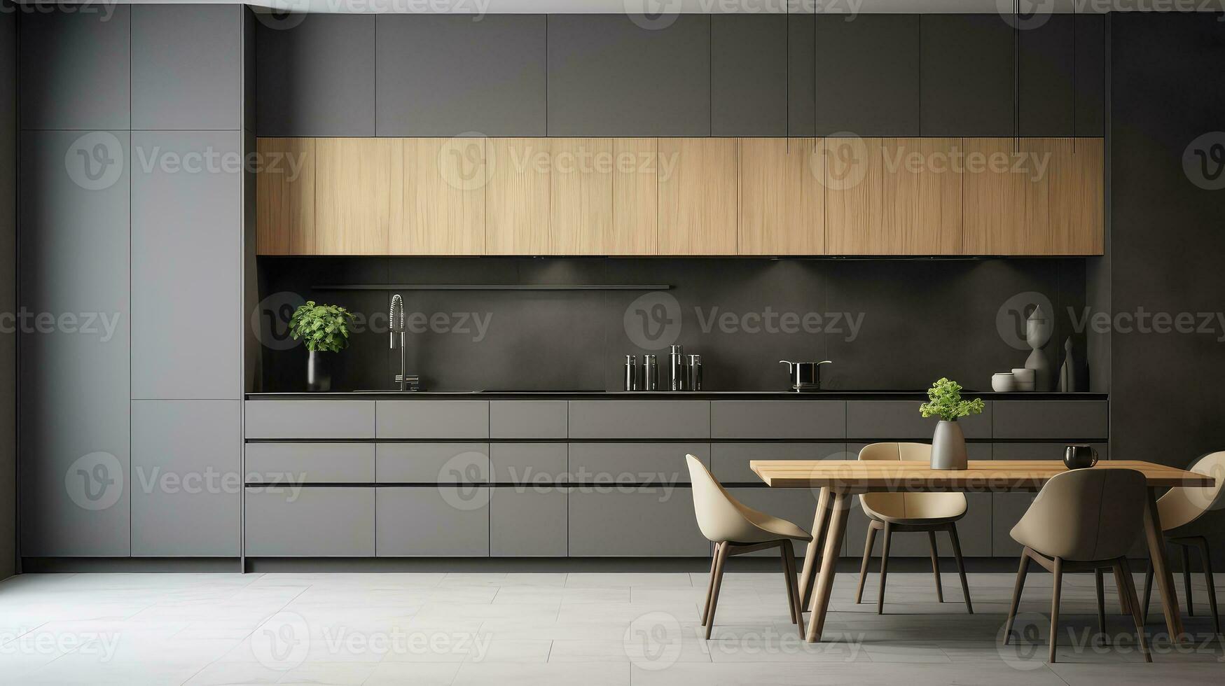 simple interior grey gradient background ai generated photo