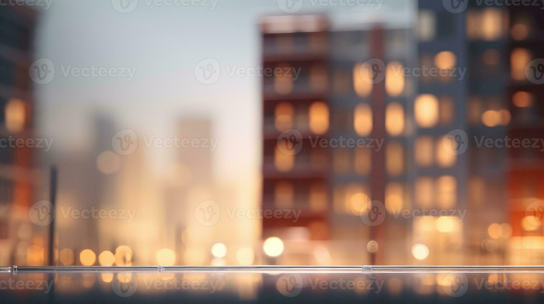 skyscraper blurry building city background ai generated photo