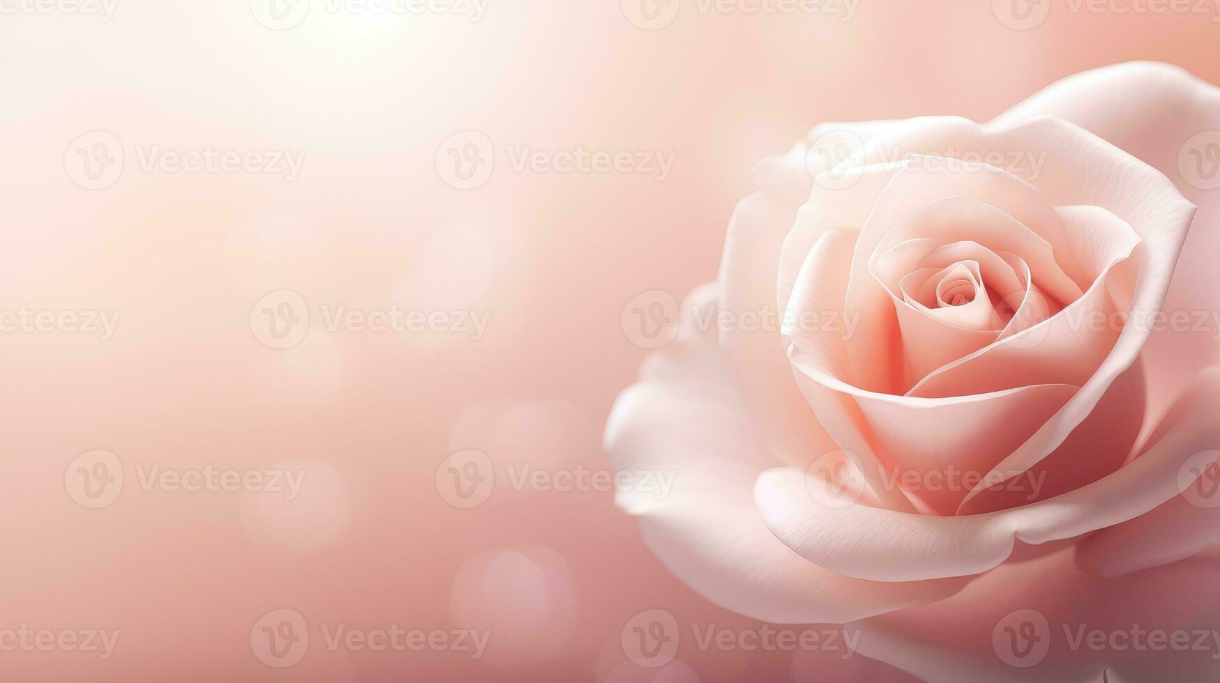 bloom rose flower background close ai generated photo