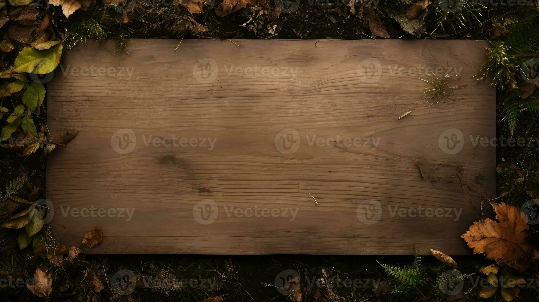 wood nature board brown top view ai generated photo
