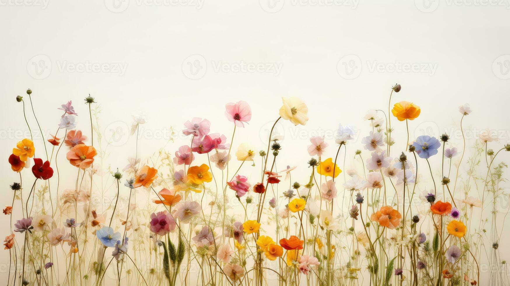 beautiful blooming flower background minimalist ai generated photo