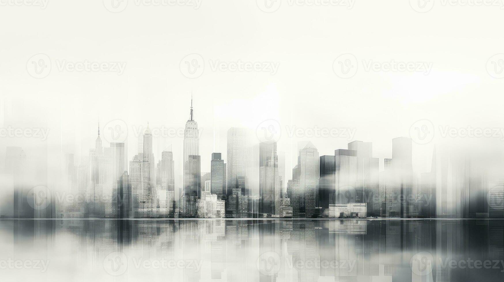 urban blurry building city background ai generated photo