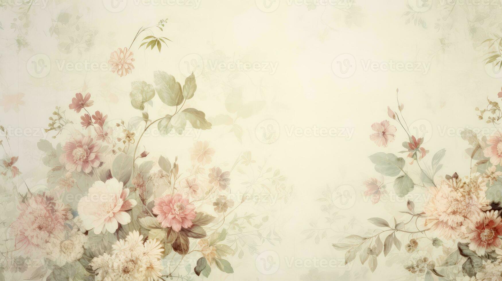 artistic vintage flower background serene ai generated photo