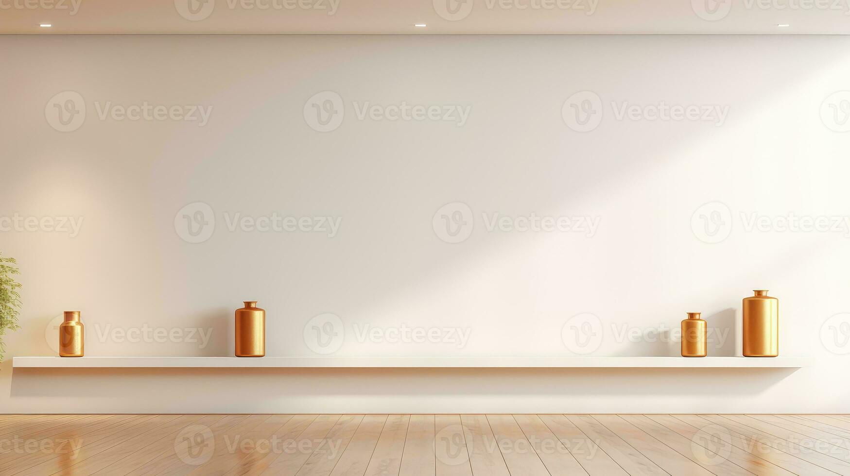 design empty product corridor background ai generated photo