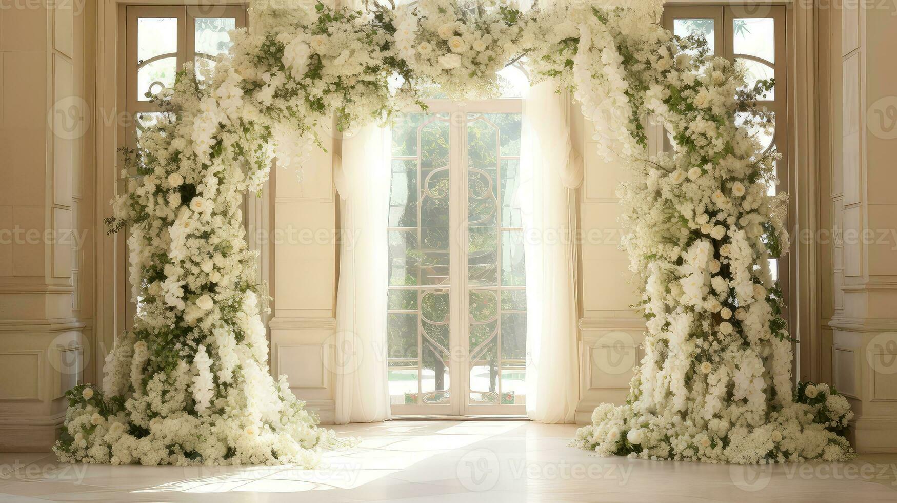 floral Boda flor antecedentes elegante ai generado foto