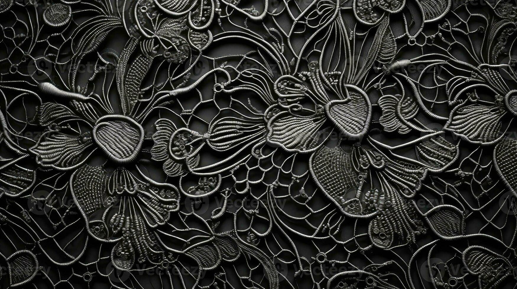 beautiful black macro background intricate ai generated photo