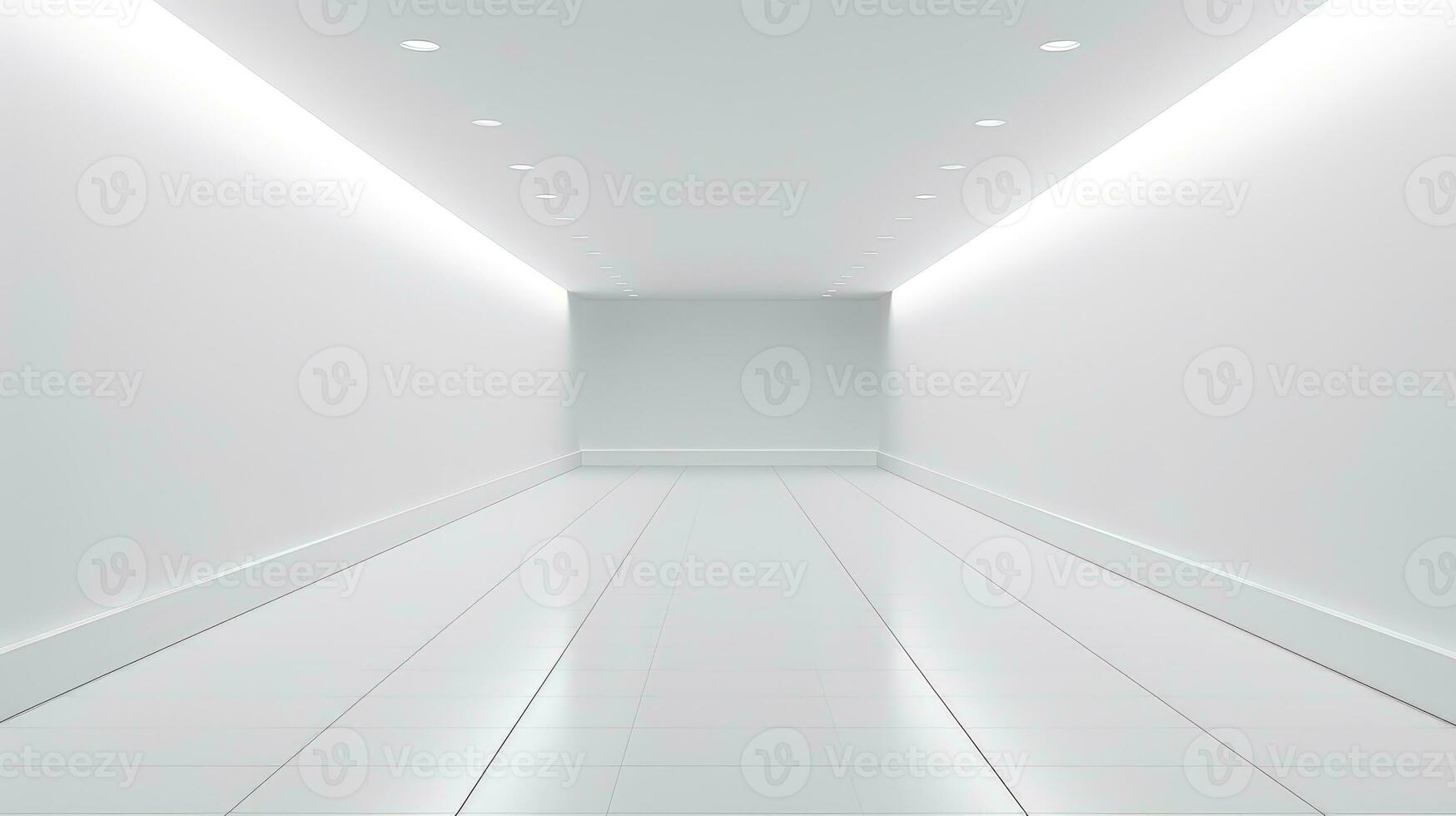 light empty product corridor background ai generated photo