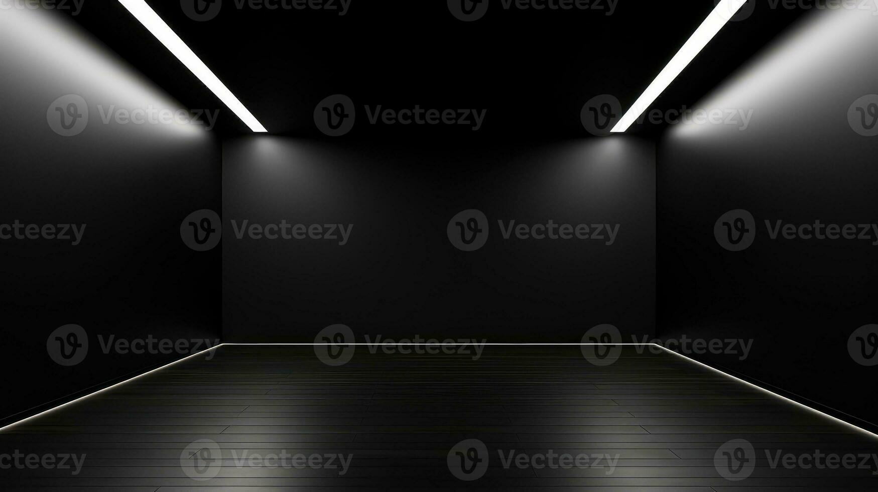 abstract modern blank black background ai generated photo