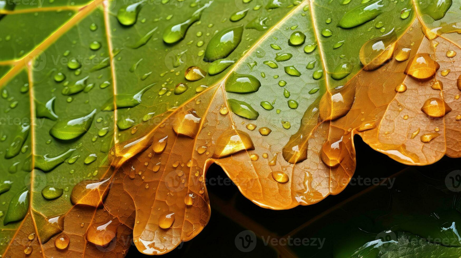 closeup leaf macro background textured ai generated photo