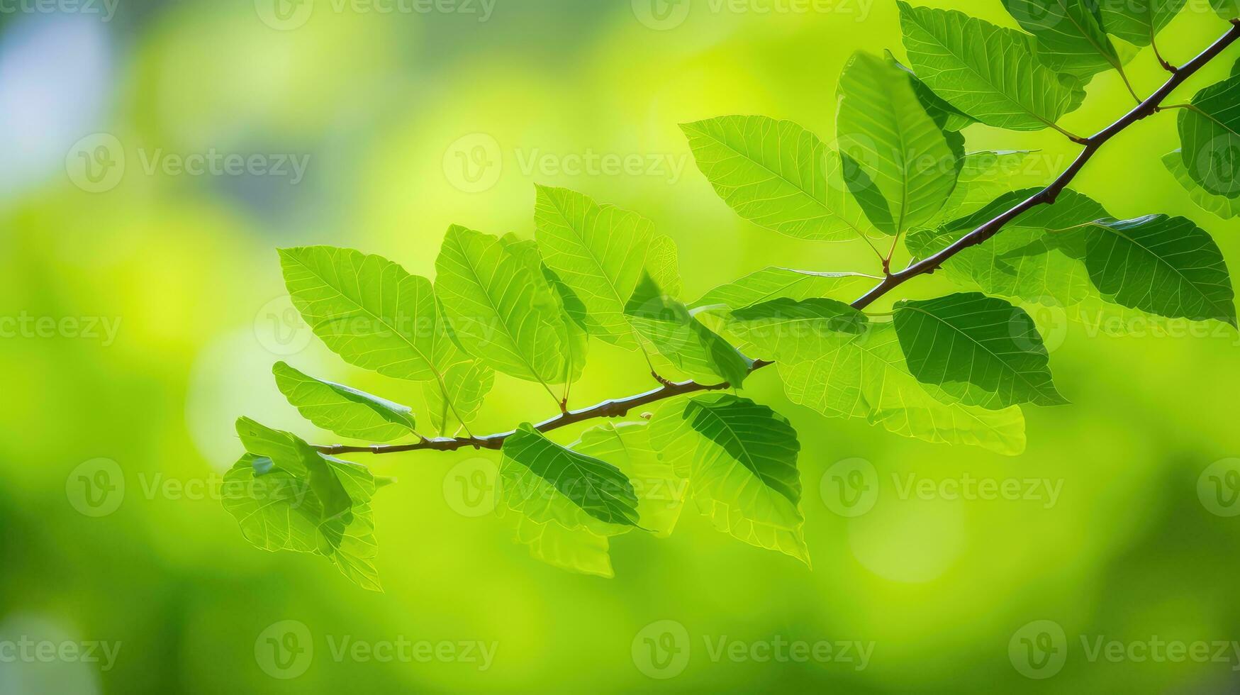 fresh tree macro background freshness ai generated photo