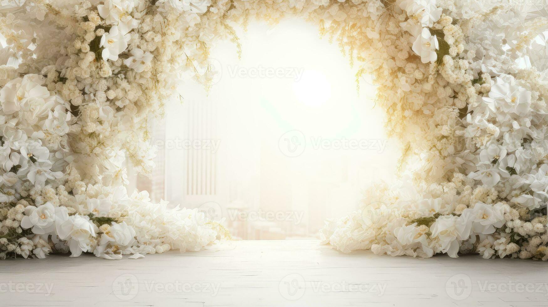 design wedding flower background elegant ai generated photo