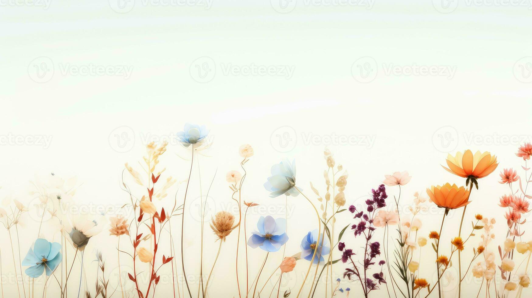 beauty plant flower background minimalistic ai generated photo