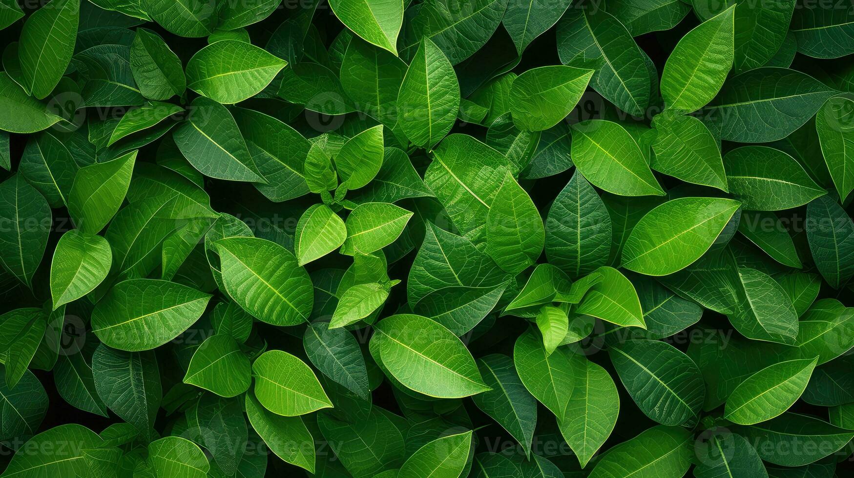 plant concept tree leaf top view ai generated photo