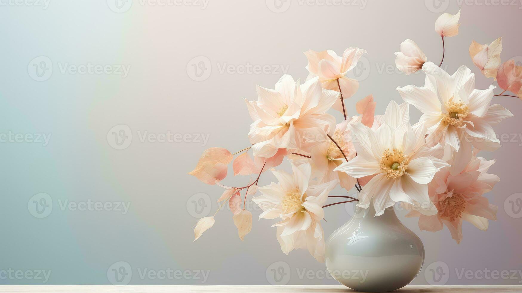 japanese design flower background tranquil ai generated photo