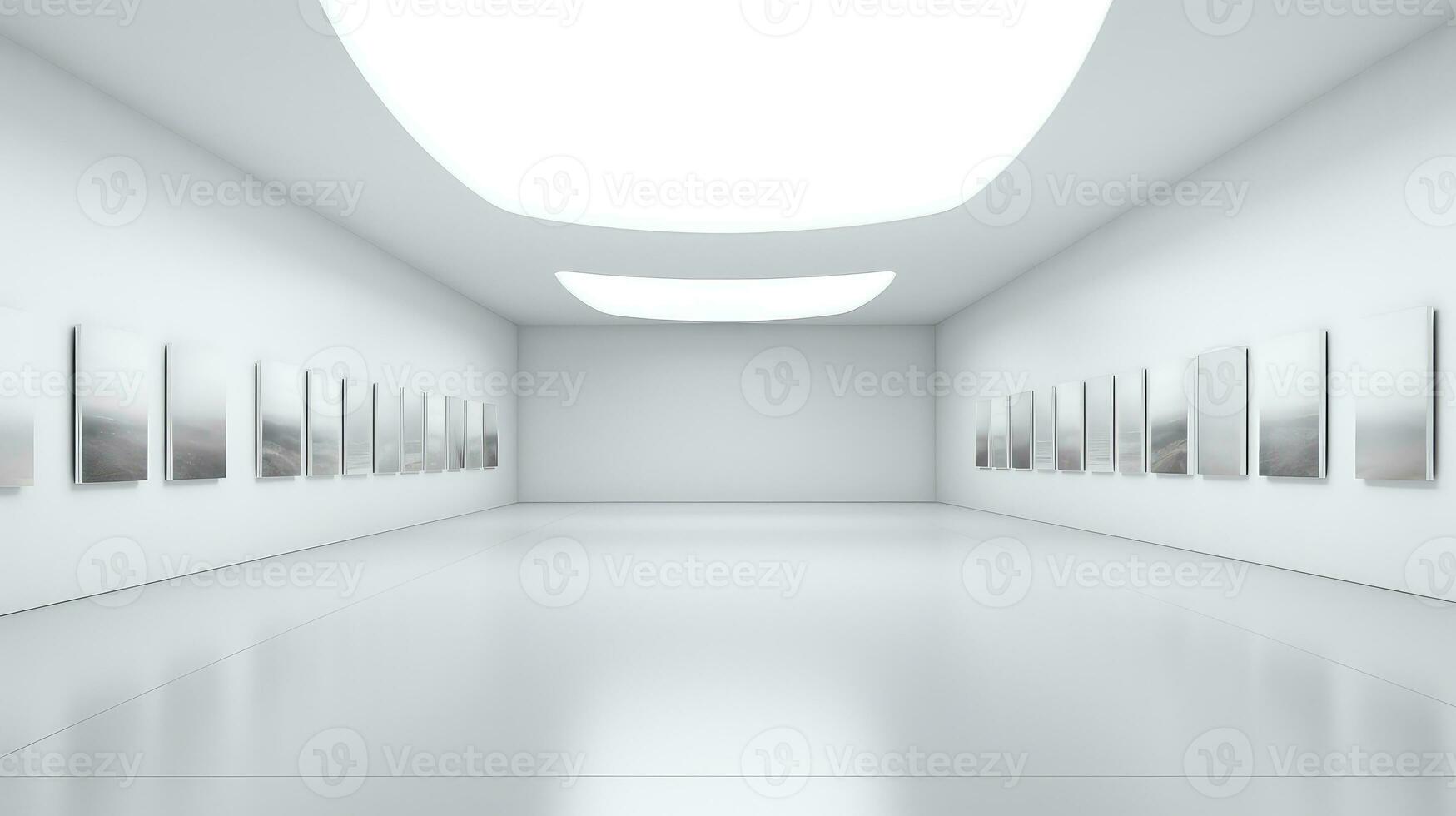 template white gray shop background ai generated photo