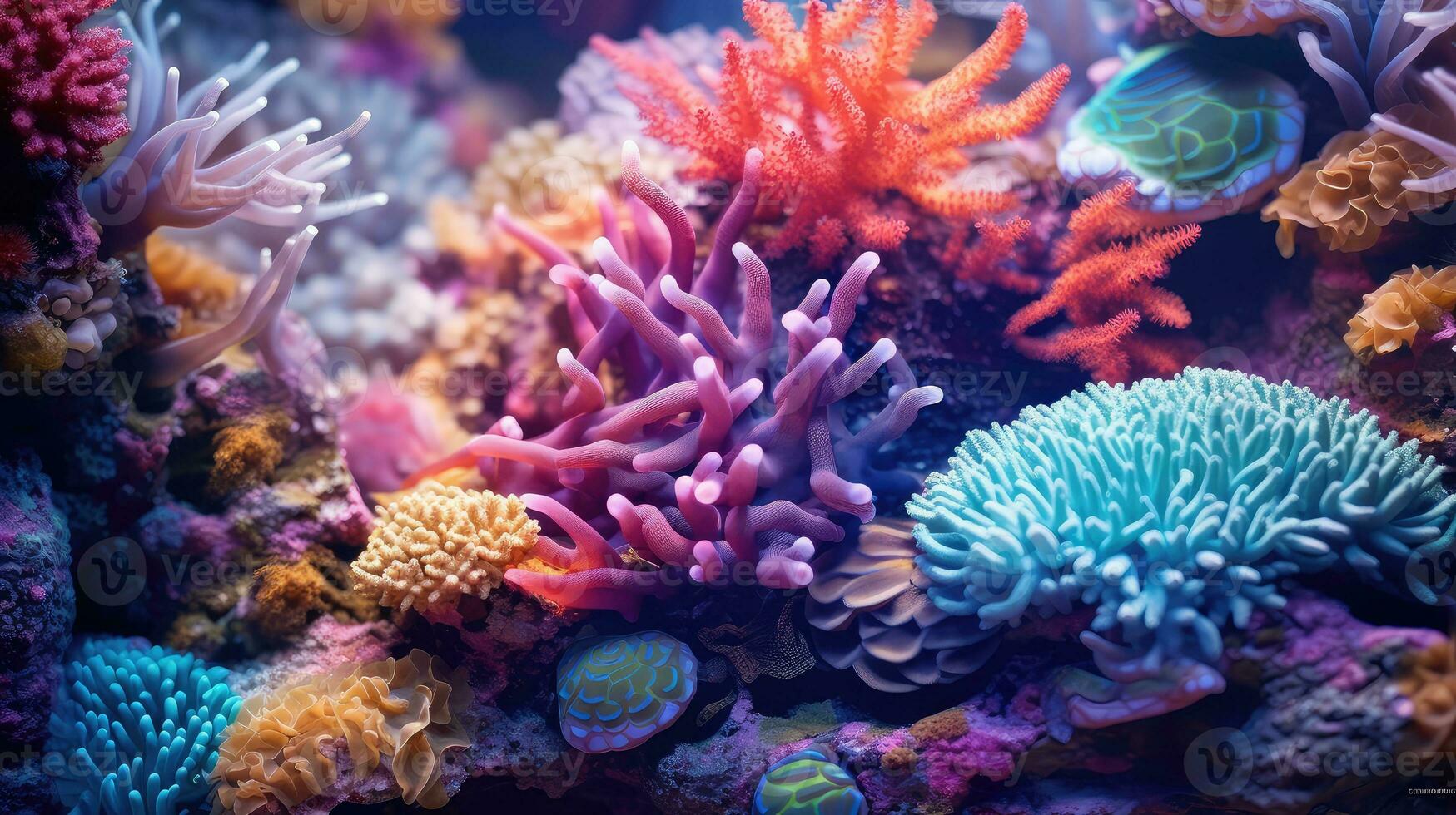 coral environment macro background texture ai generated photo