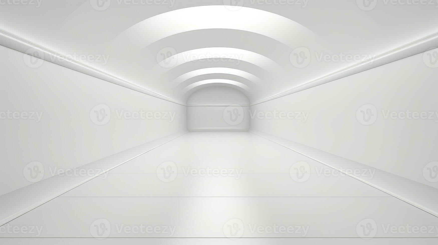 tunnel empty product corridor background ai generated photo