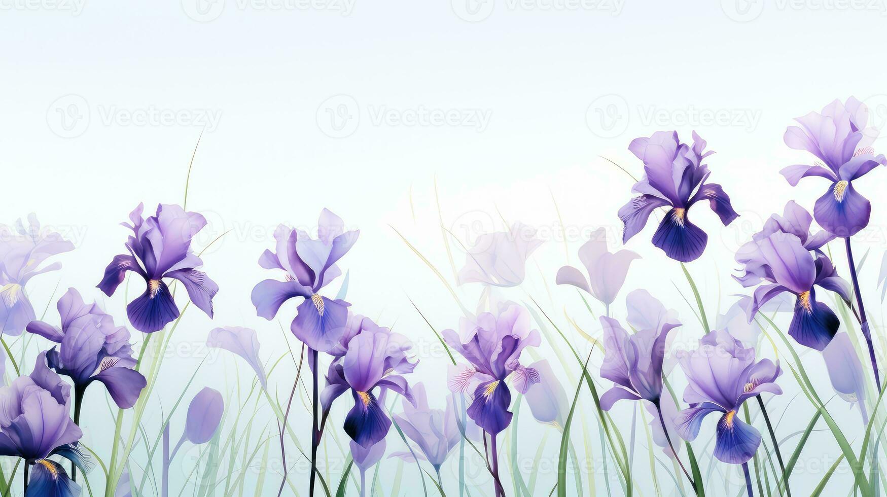 floral bloom flower background minimalistic ai generated photo