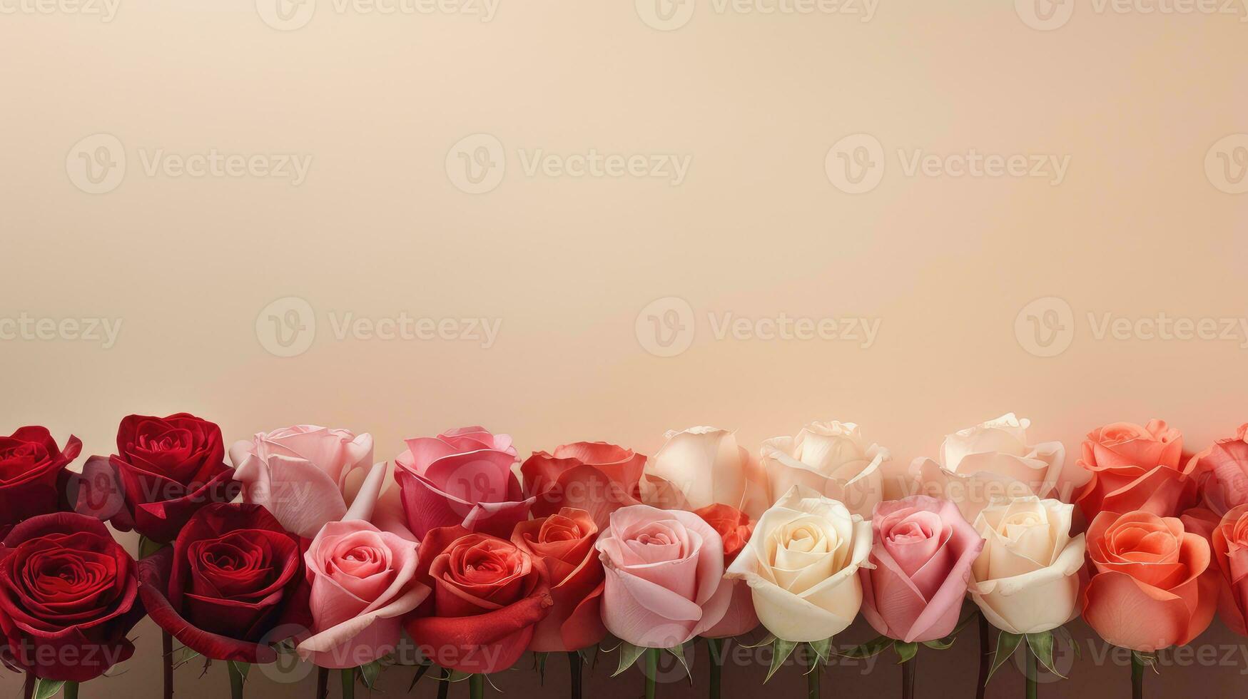 photograph rose flower background minimalist ai generated photo