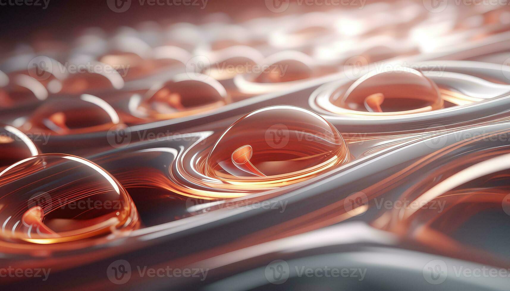 Blurred Lens Futuristic 3D Rendering Minimalist Background AI generated photo