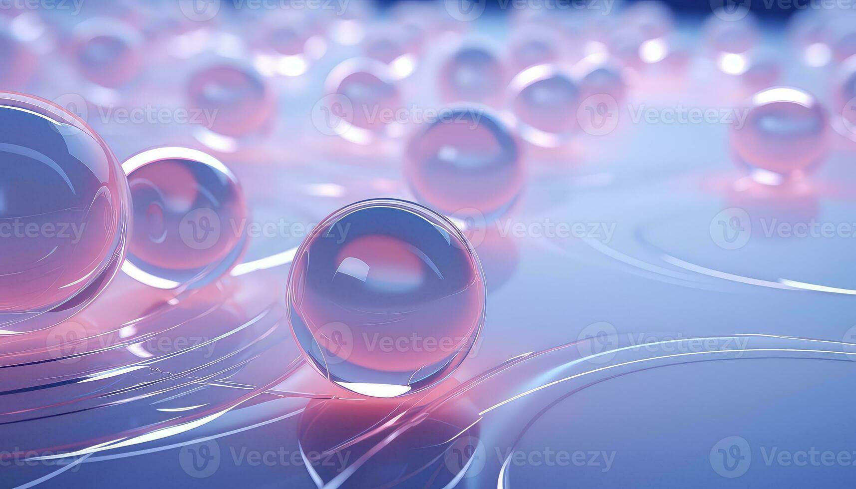 Blurred Lens Futuristic 3D Rendering Minimalist Background AI generated photo