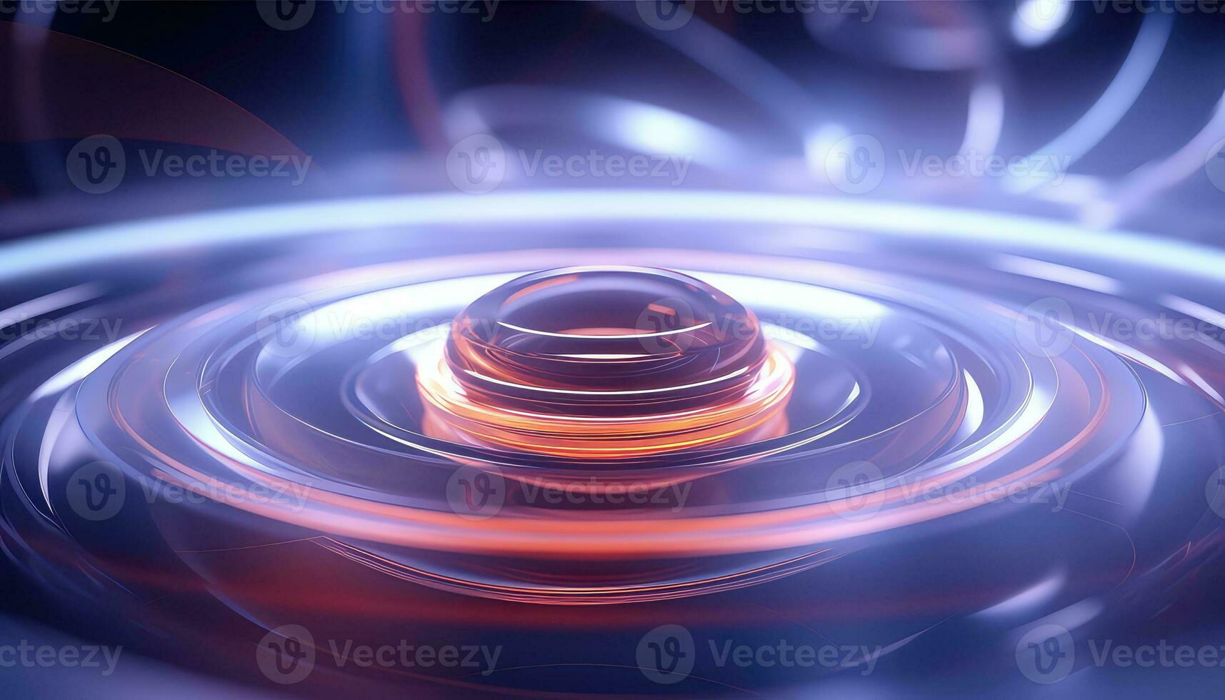 Blurred Lens Futuristic 3D Rendering Minimalist Background AI generated photo