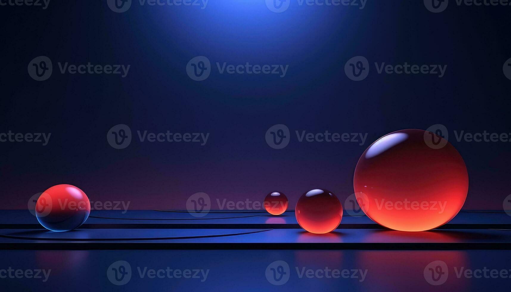 Blurred Lens Futuristic 3D Rendering Minimalist Background AI generated photo