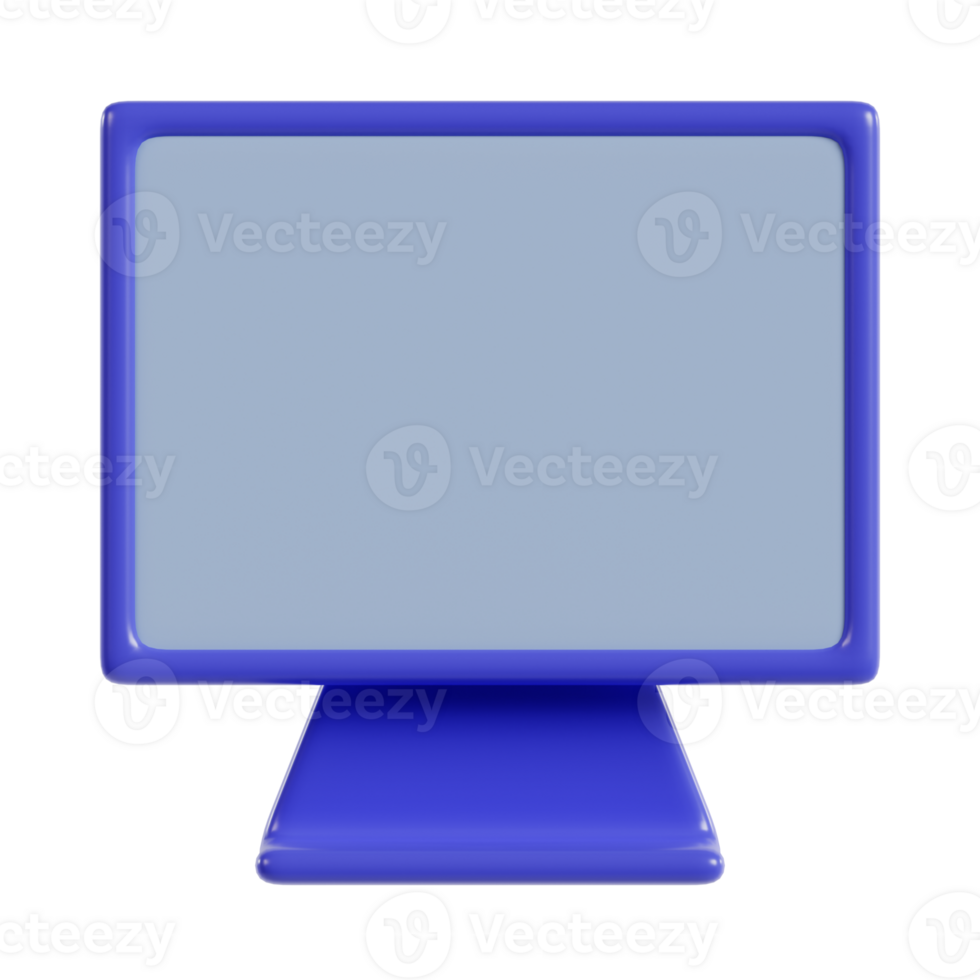3d illustration of desktop icons png