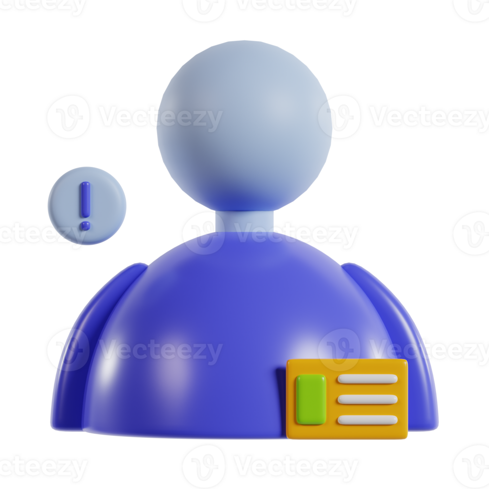 3d illustration de profil Icônes png