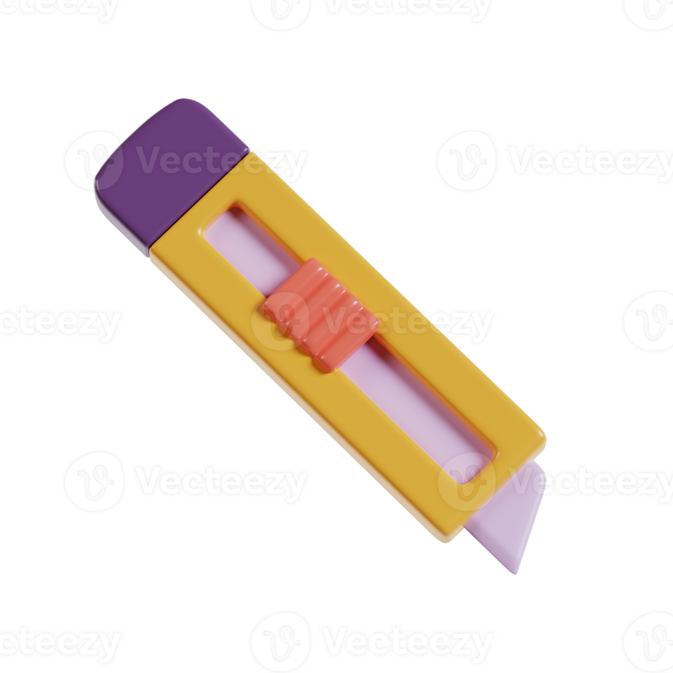 3d illustration of cutter rendering icon png