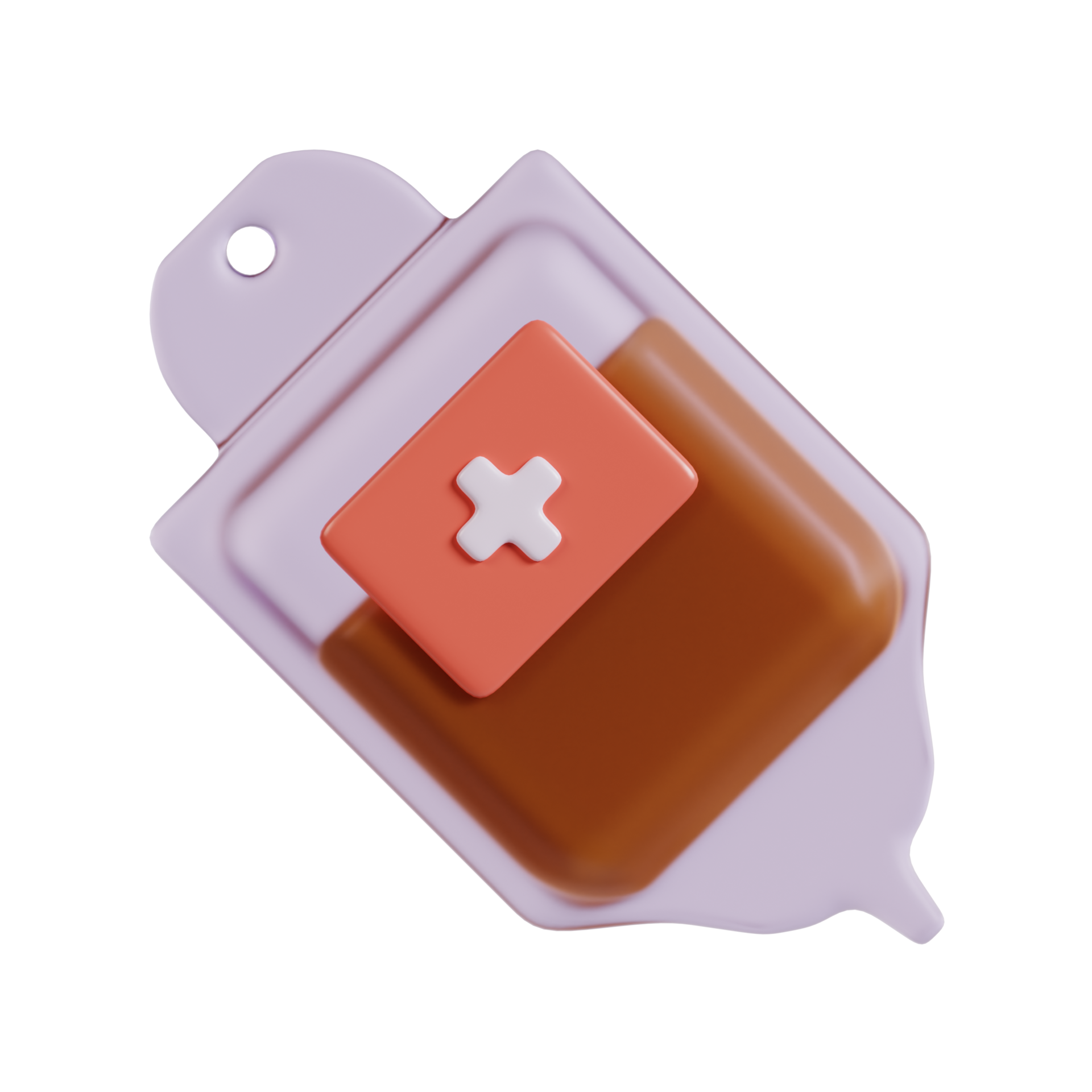 3d illustration of blood bag rendering icon 33352929 PNG