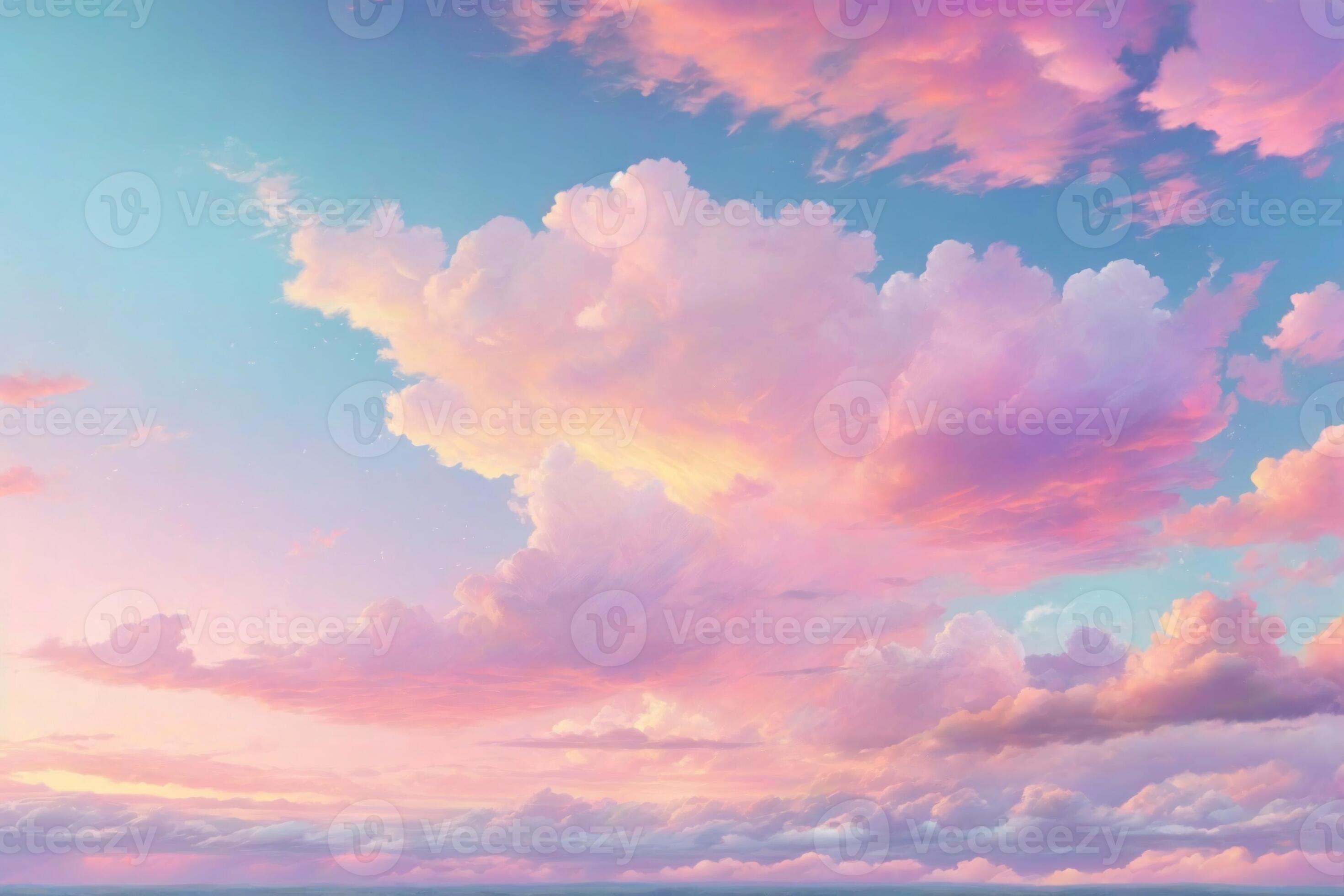 Pastel Sky Background, Dreamy Sky Background, Pastel Sky Wallpaper, Fantasy Sky Background