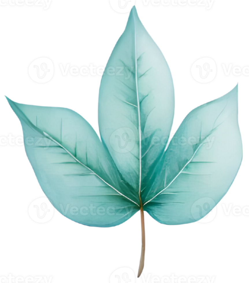 Leaf in Christmas. Generative AI png
