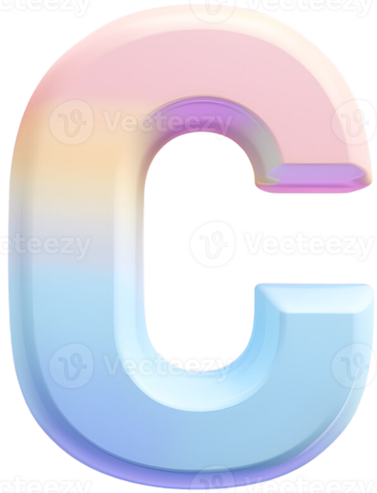 C alphabet. Generative AI. png