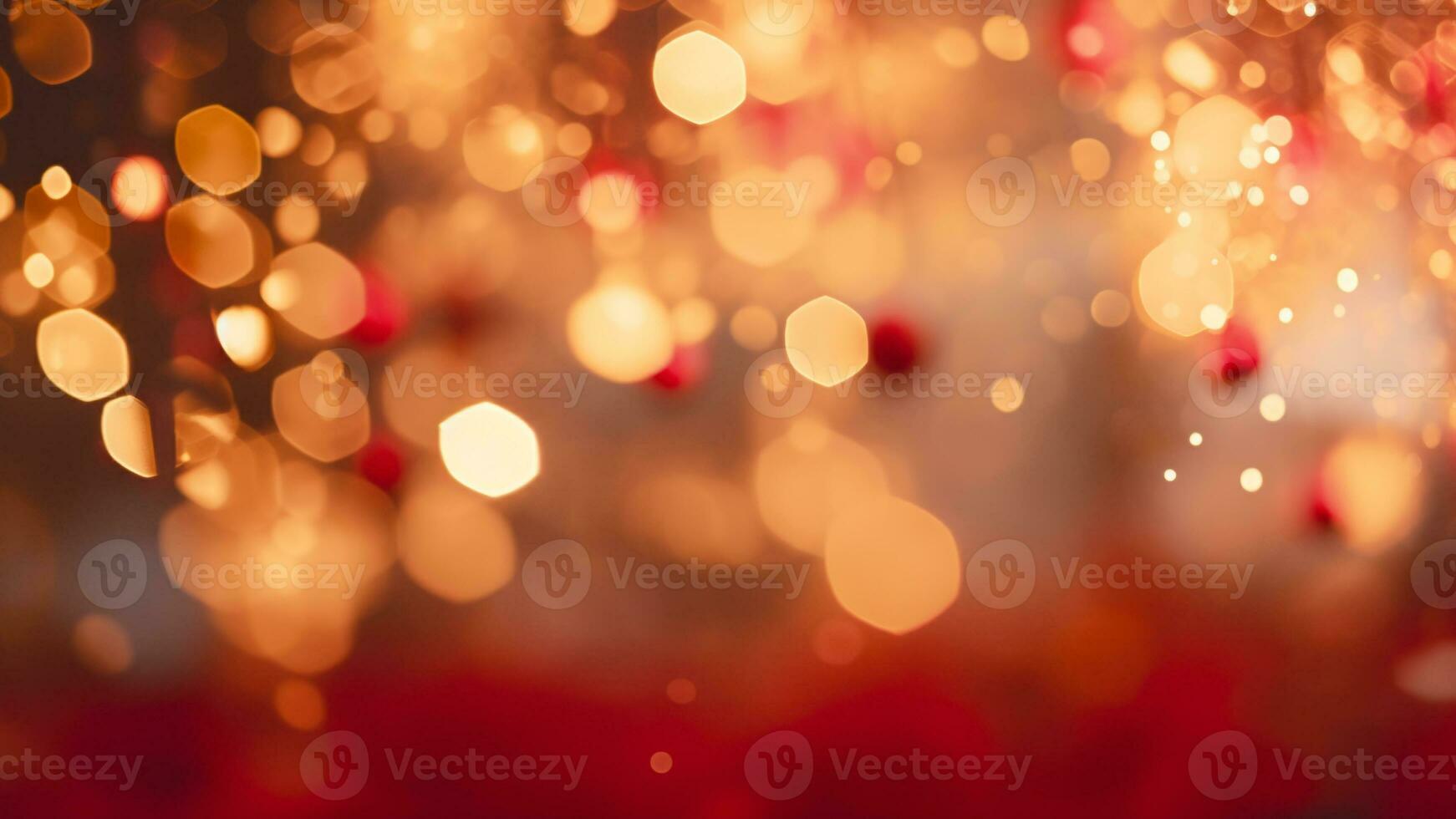 Festive Bokeh Photography Magic of Christmas Lights, AI Generative photo