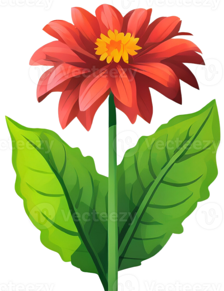 A flower. Generative AI. png