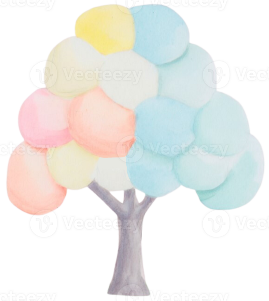 Christmas tree in winter. Generative AI png