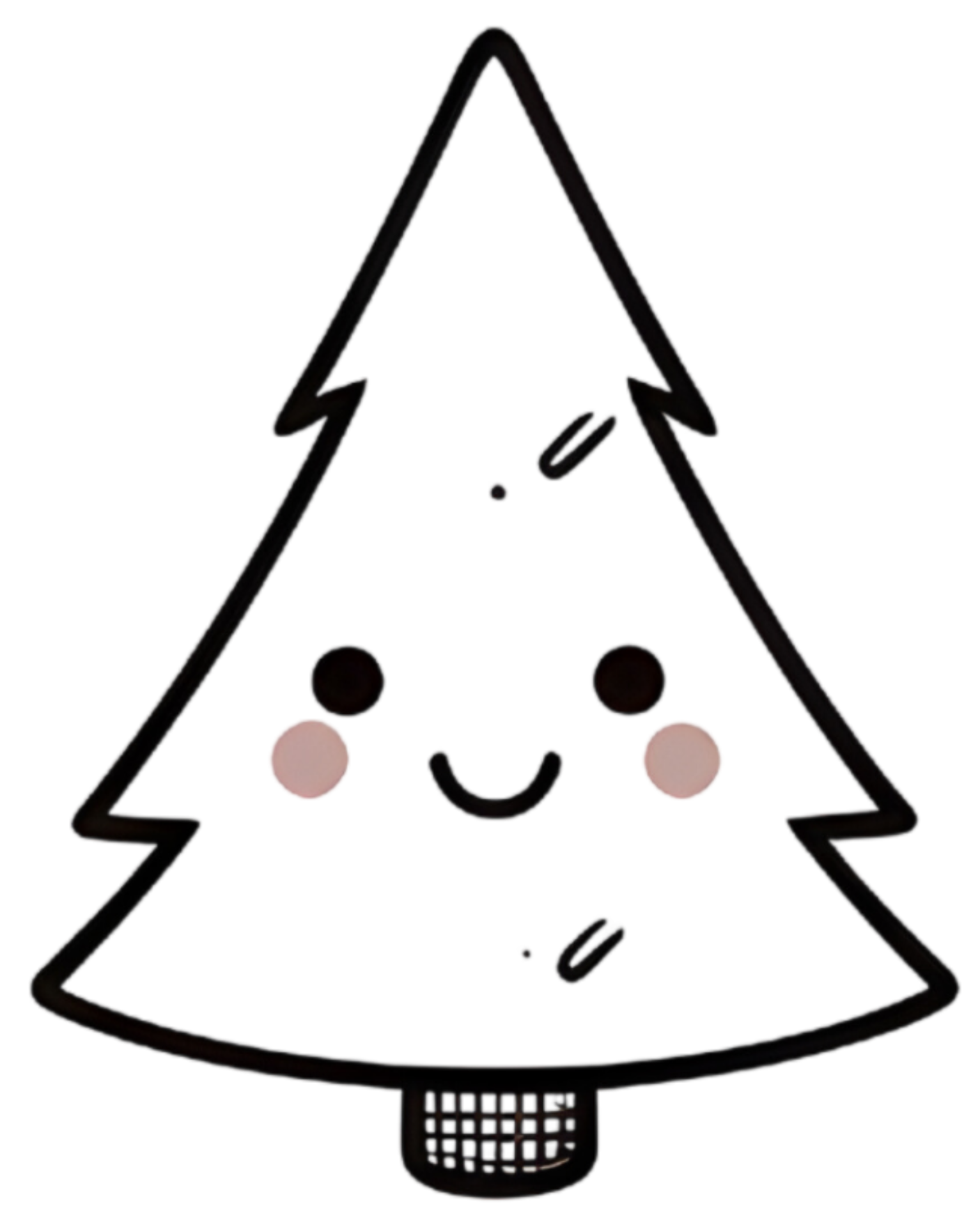 Christmas Tree For Coloring