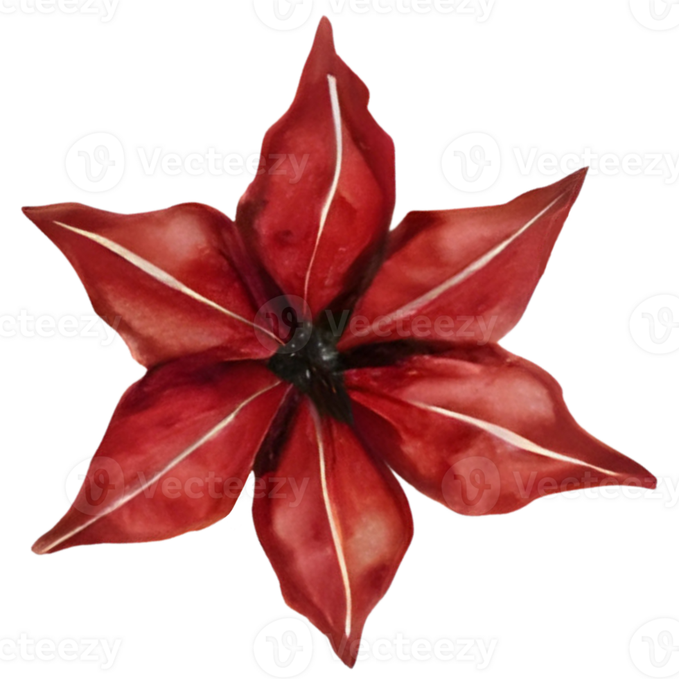 Red leaf in autumn. Generative AI png