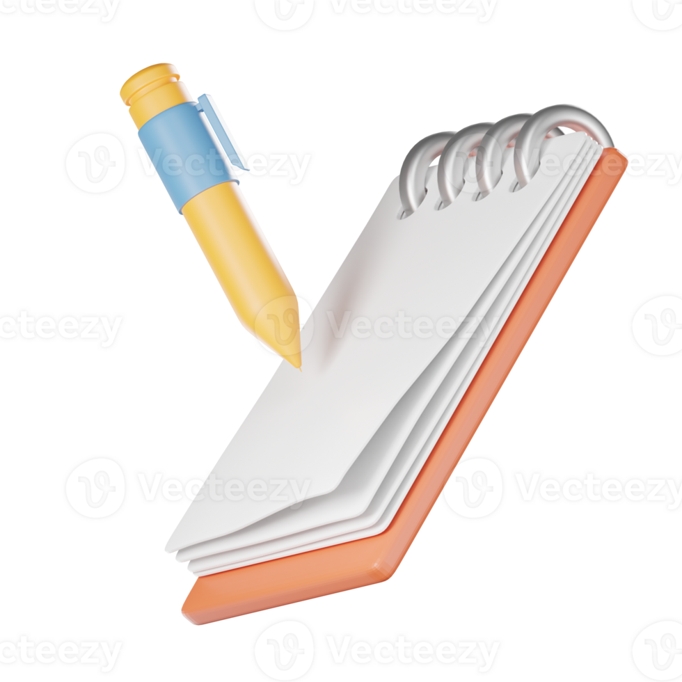 business contract. volumetric paper pen for important signatures. Cooperation agreement and conclusion of convention 3d icon on transparent background rendering. png