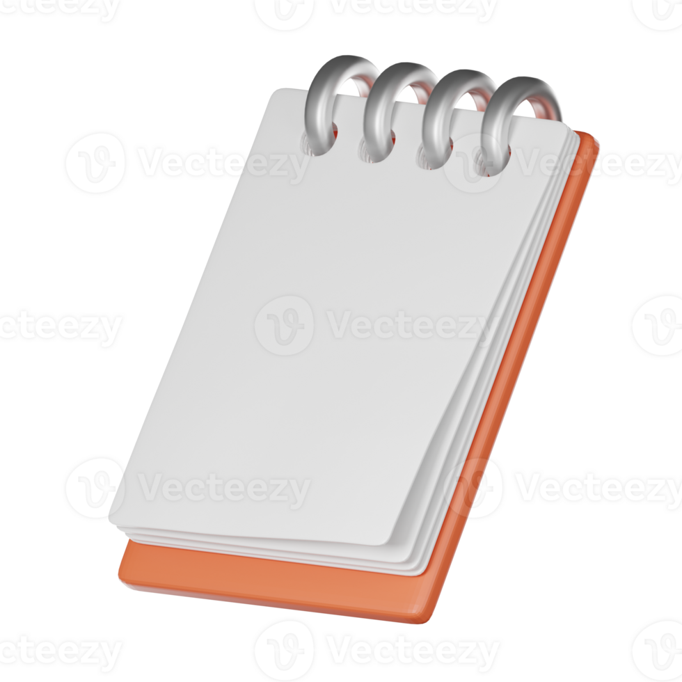 empty clipboard task business management paper sheet checker single object concept isolated on white transparent Illustration PNG 3D Rendering.