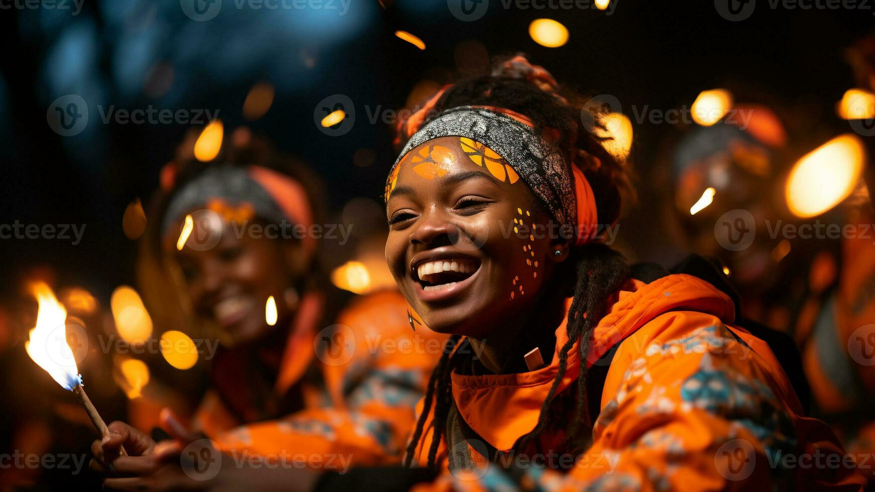 Vibrant Essence of African American Cultural Celebrations, AI Generative photo