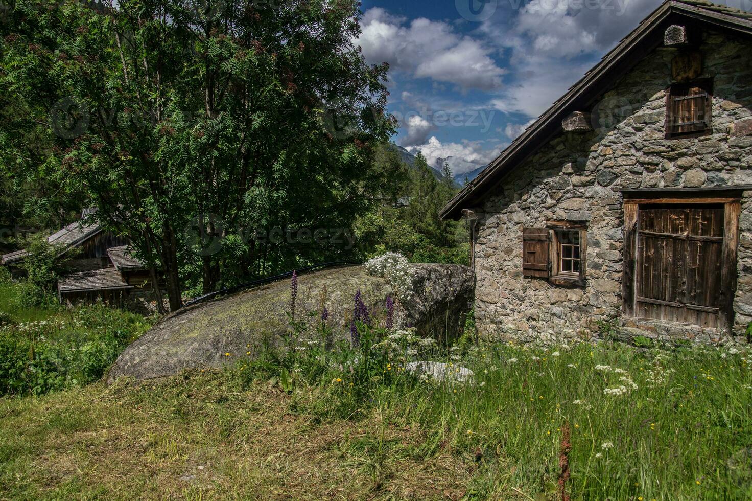 french alps landscape photo