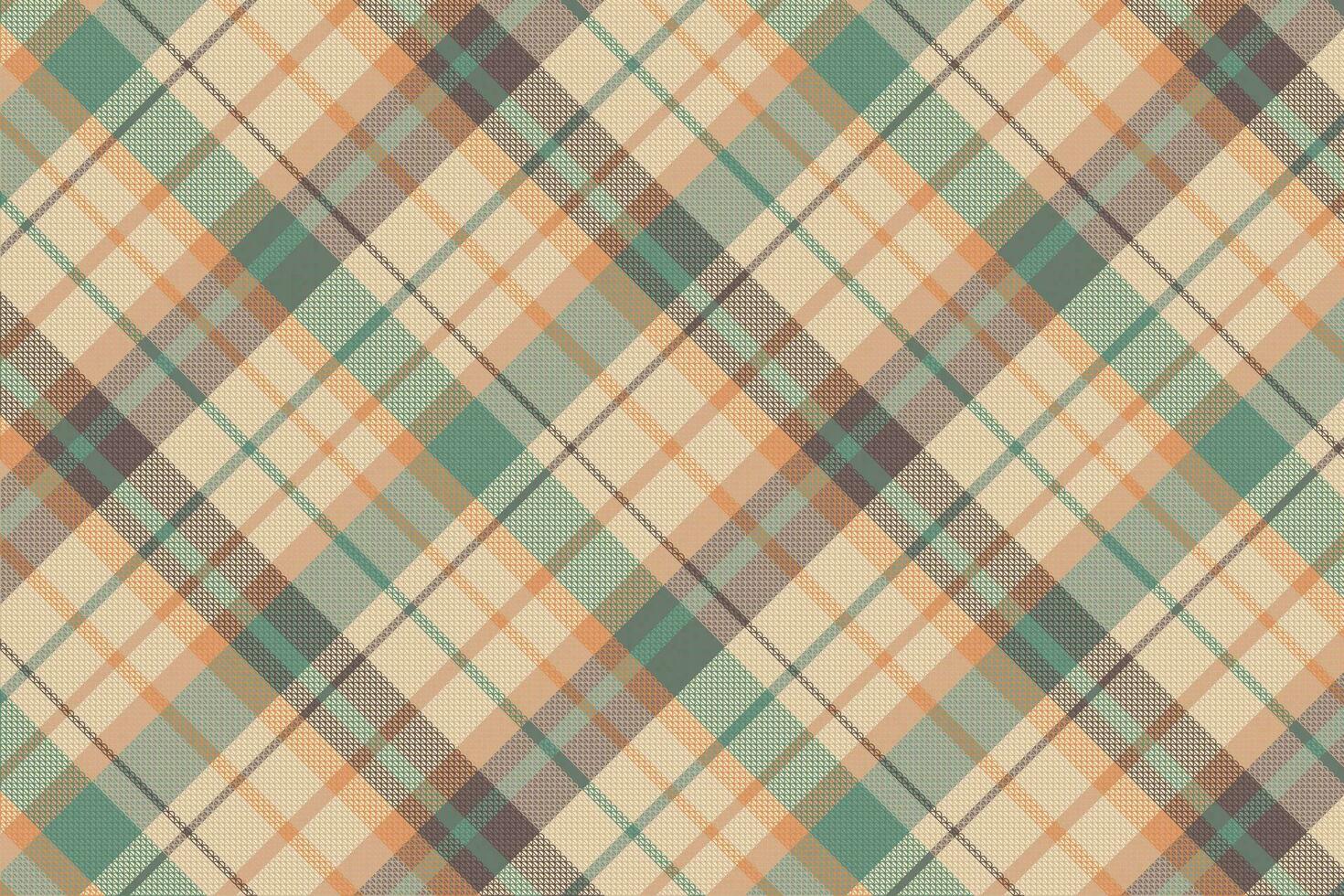 Tartan plaid pattern with texture and nature color. vector