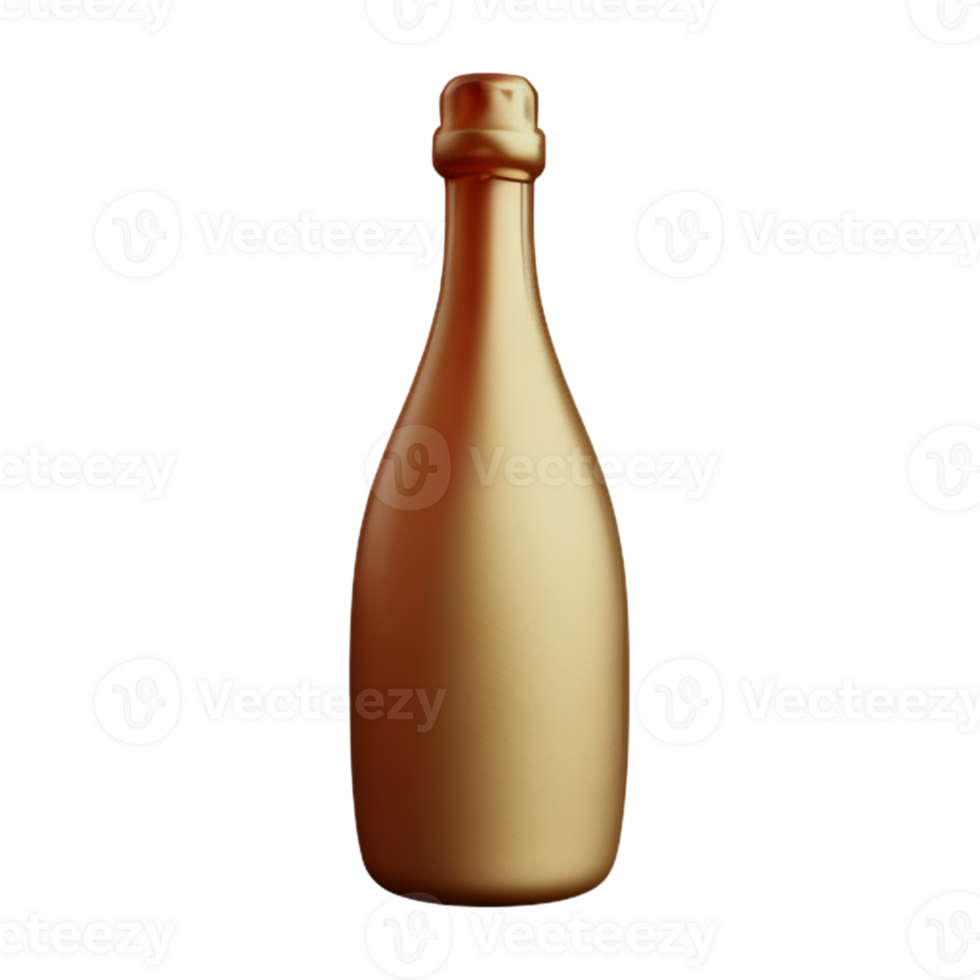 Champagne Bottle Drink AI Generative png